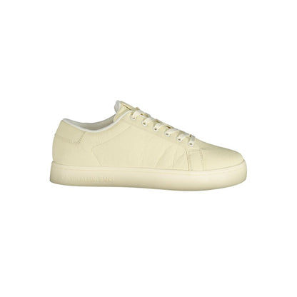 White Polyester Sneaker