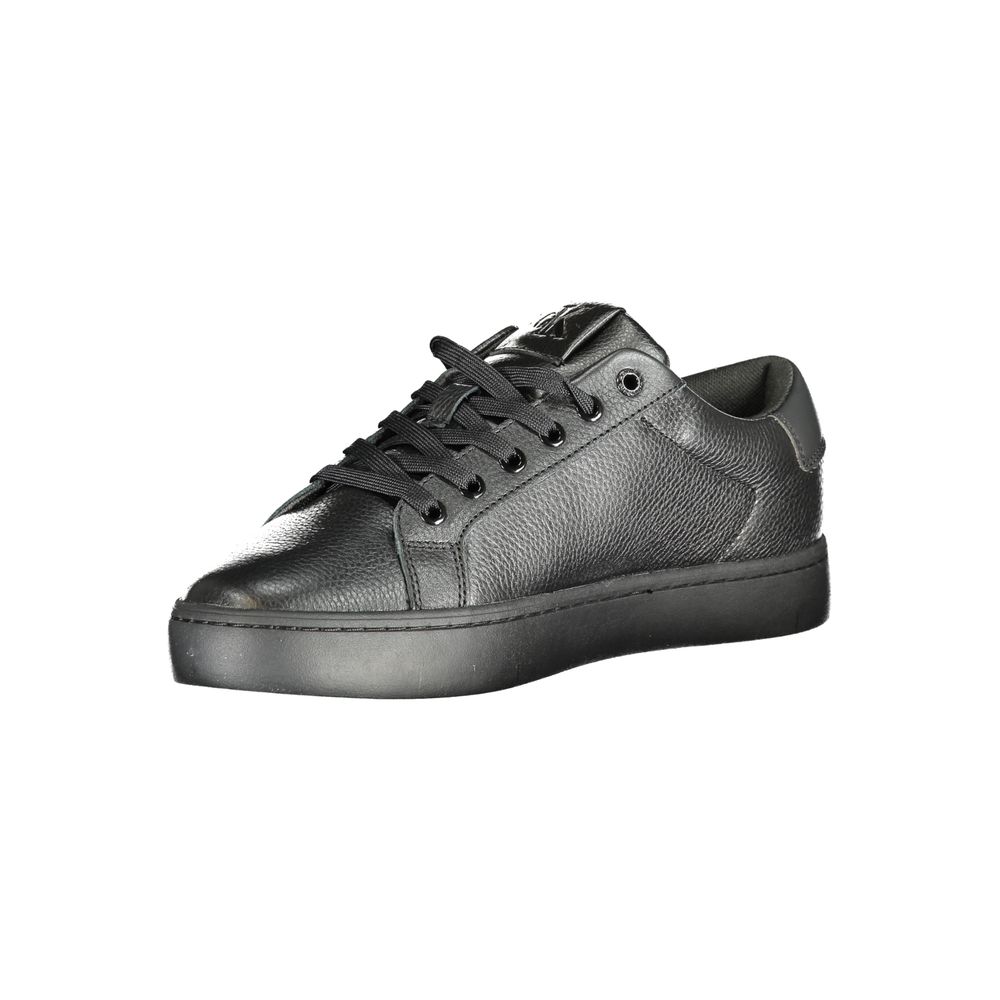 Black Polyester Sneaker