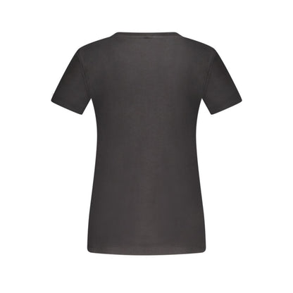 Black Cotton Tops & T-Shirt