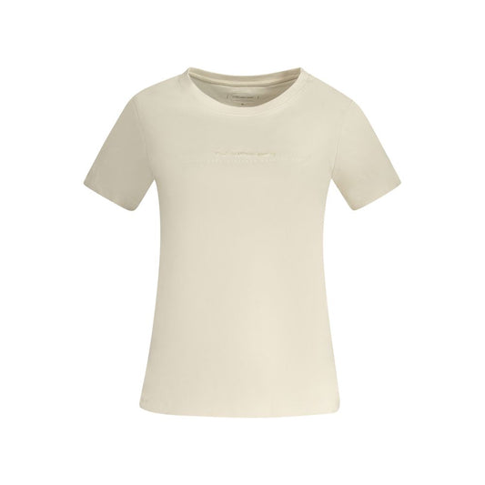 Beige Cotton Tops & T-Shirt