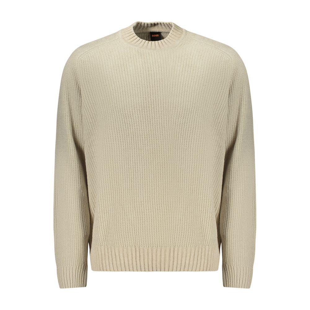 Beige Cotton Sweater