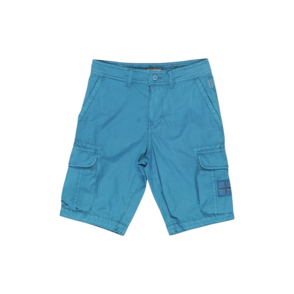 Turquoise Cotton Short