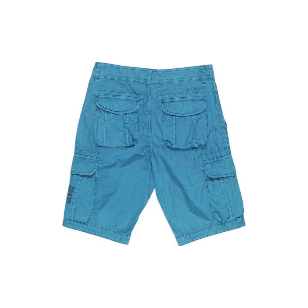 Turquoise Cotton Short