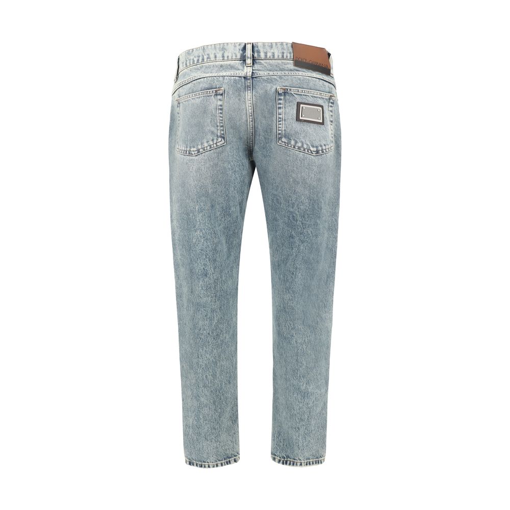 Worn-effect Jeans