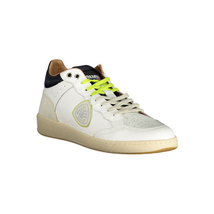 White Polyester Sneaker