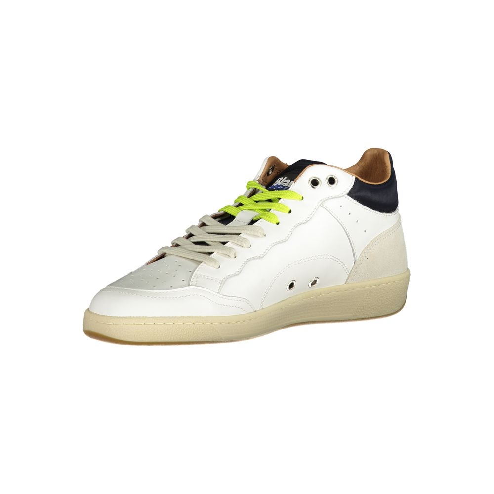 White Polyester Sneaker