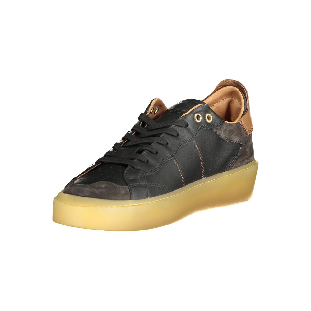 Black Polyester Sneaker