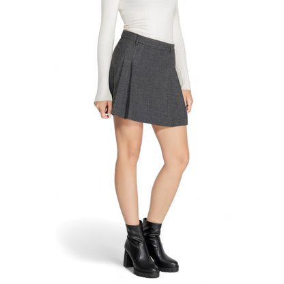 Gray Polyester Skirt