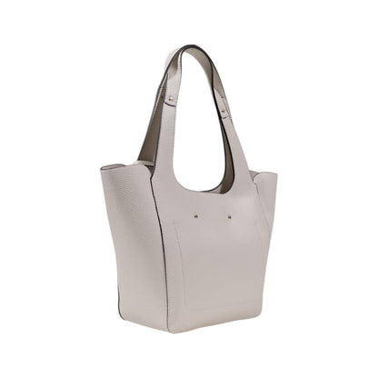 Cream Polyethylene Handbag