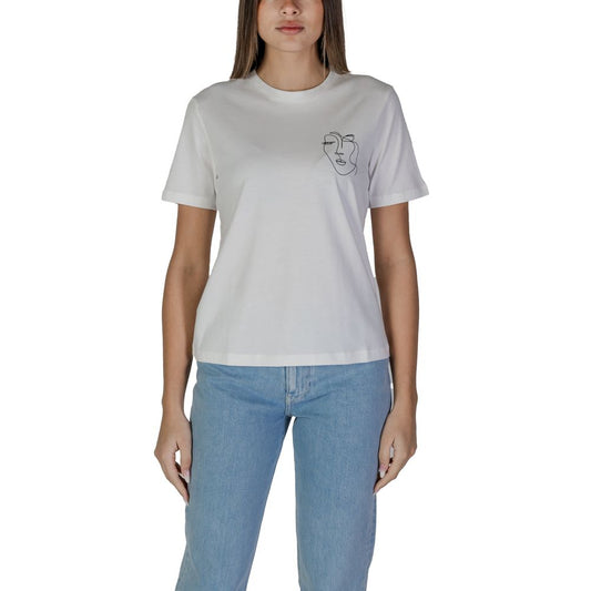 White Cotton Tops & T-Shirt