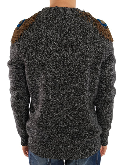 Elegant Gray Cashmere KING Sweater