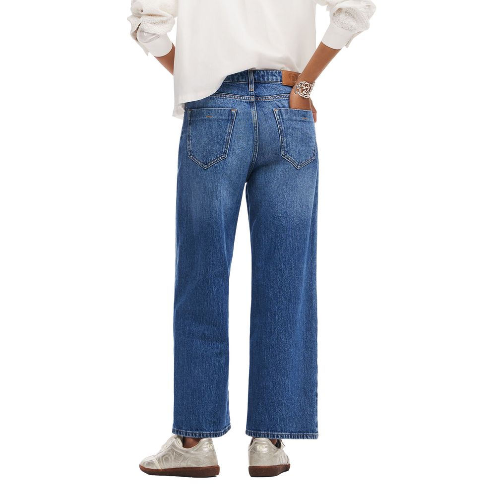 Blue Cotton Jeans & Pant