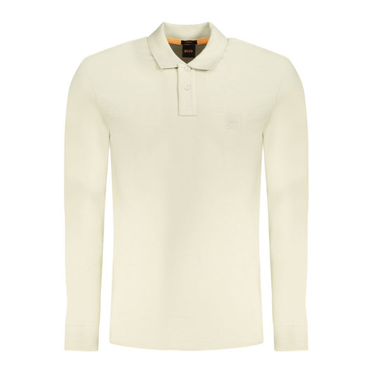 Beige Cotton Polo Shirt