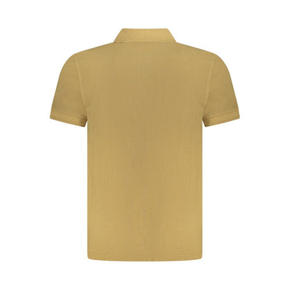 Beige Cotton Polo Shirt