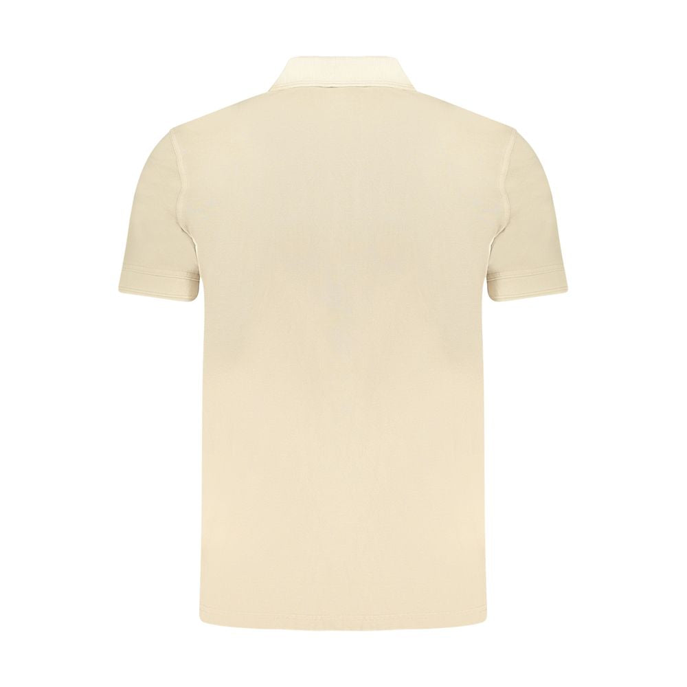 Beige Cotton Polo Shirt