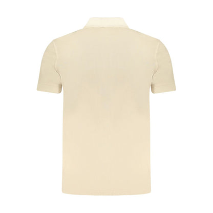 Beige Cotton Polo Shirt