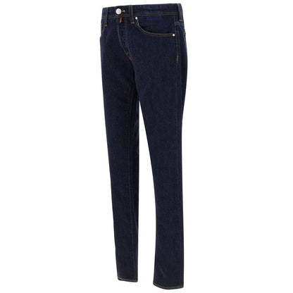 Blue Cotton Jeans & Pant