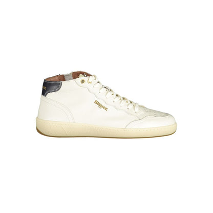 White Polyester Sneaker