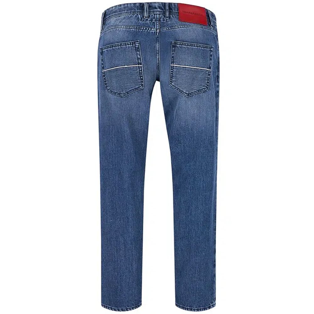 Blue Cotton Jeans & Pant