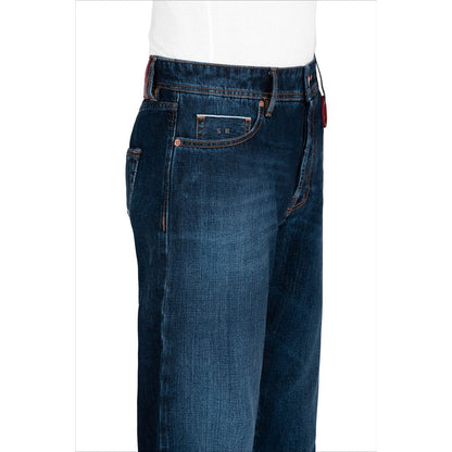 Blue Cotton Jeans & Pant