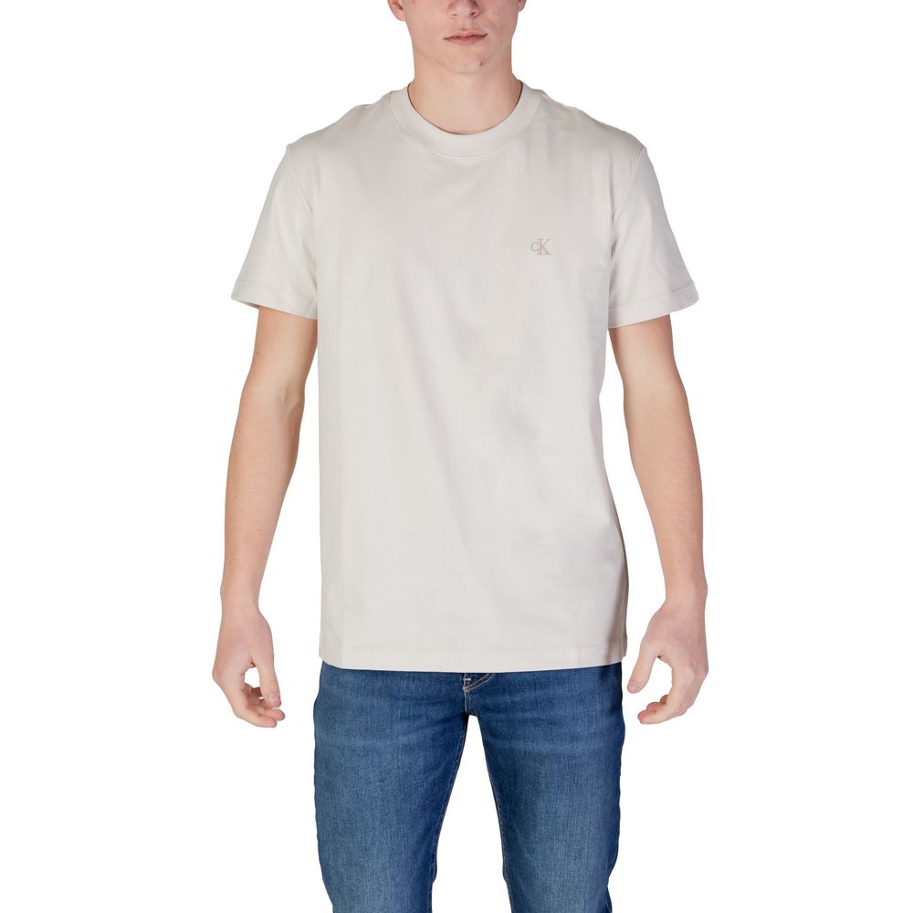 Beige Cotton Rigenerato T-Shirt