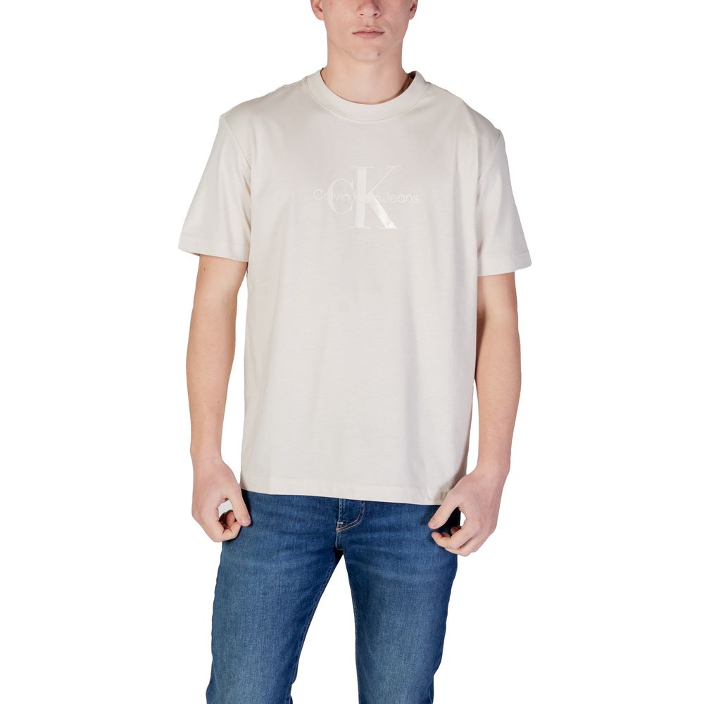 Beige Cotton Rigenerato T-Shirt