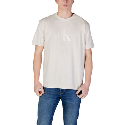 Beige Cotton Rigenerato T-Shirt