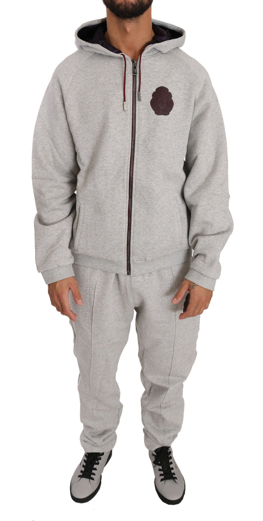 Italian Couture Gray Cotton Sweatsuit