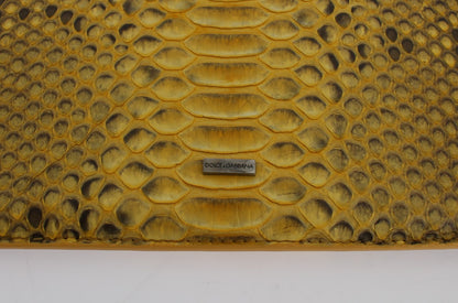 Sleek Python Snakeskin Tablet Case in Yellow