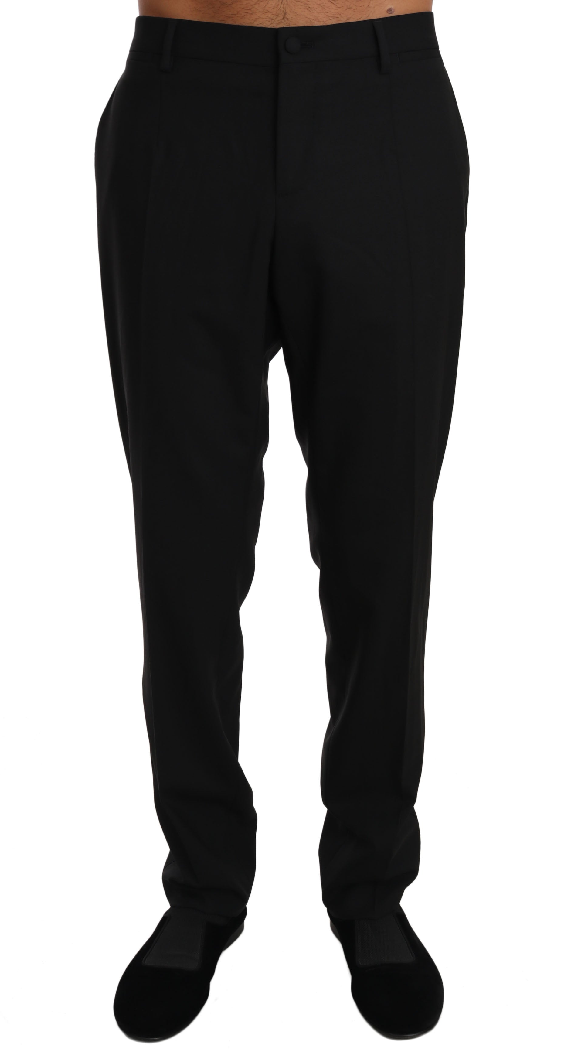 Elegant Formal Wool Blend Trousers