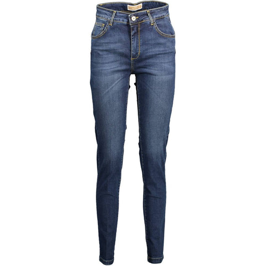 Blue Cotton Women Jeans