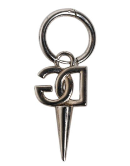Silver Brass DG Logo Metal Ring Holder Keychain Keyring