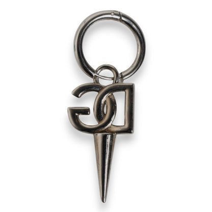 Silver Brass DG Logo Metal Ring Holder Keychain Keyring
