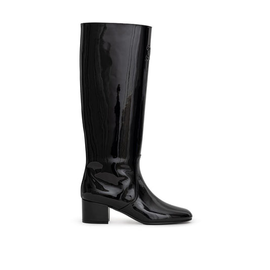 Black Leather Boot