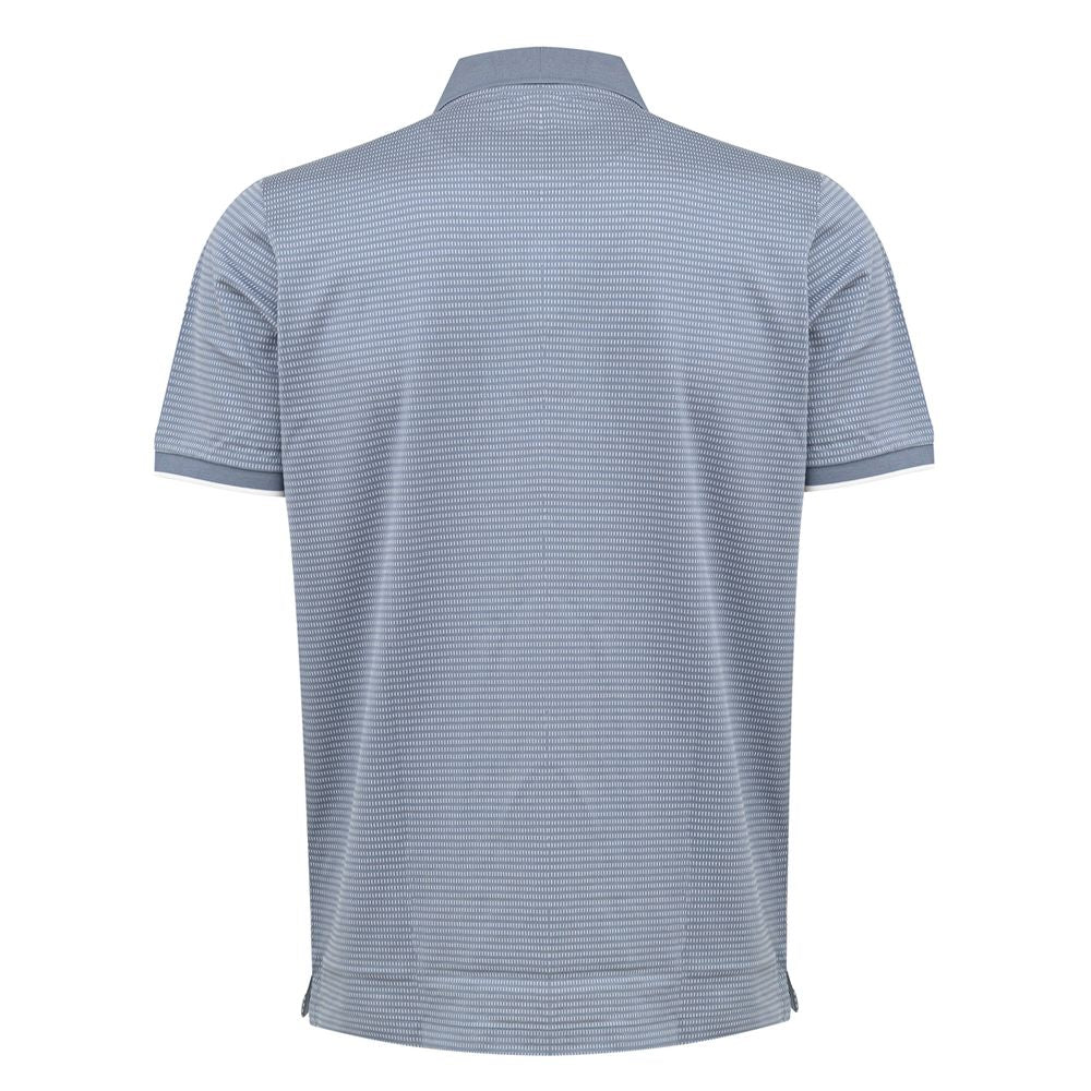Blue Cotton Polo Shirt
