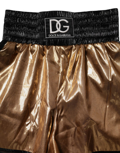 Metallic Gold High Waist Women Hotpants Short