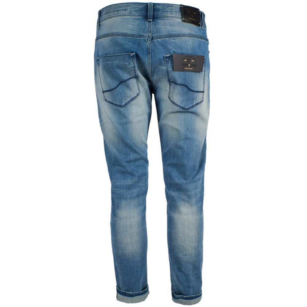 Blue Cotton Men's Slim Fit Jean
