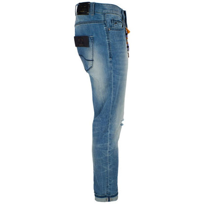 Blue Cotton Men's Slim Fit Jean
