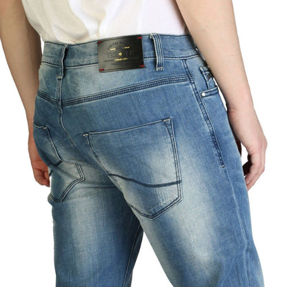 Blue Cotton Men's Slim Fit Jean