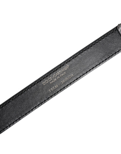 Silver Logo Engraved Metal Waist Buckle Belt