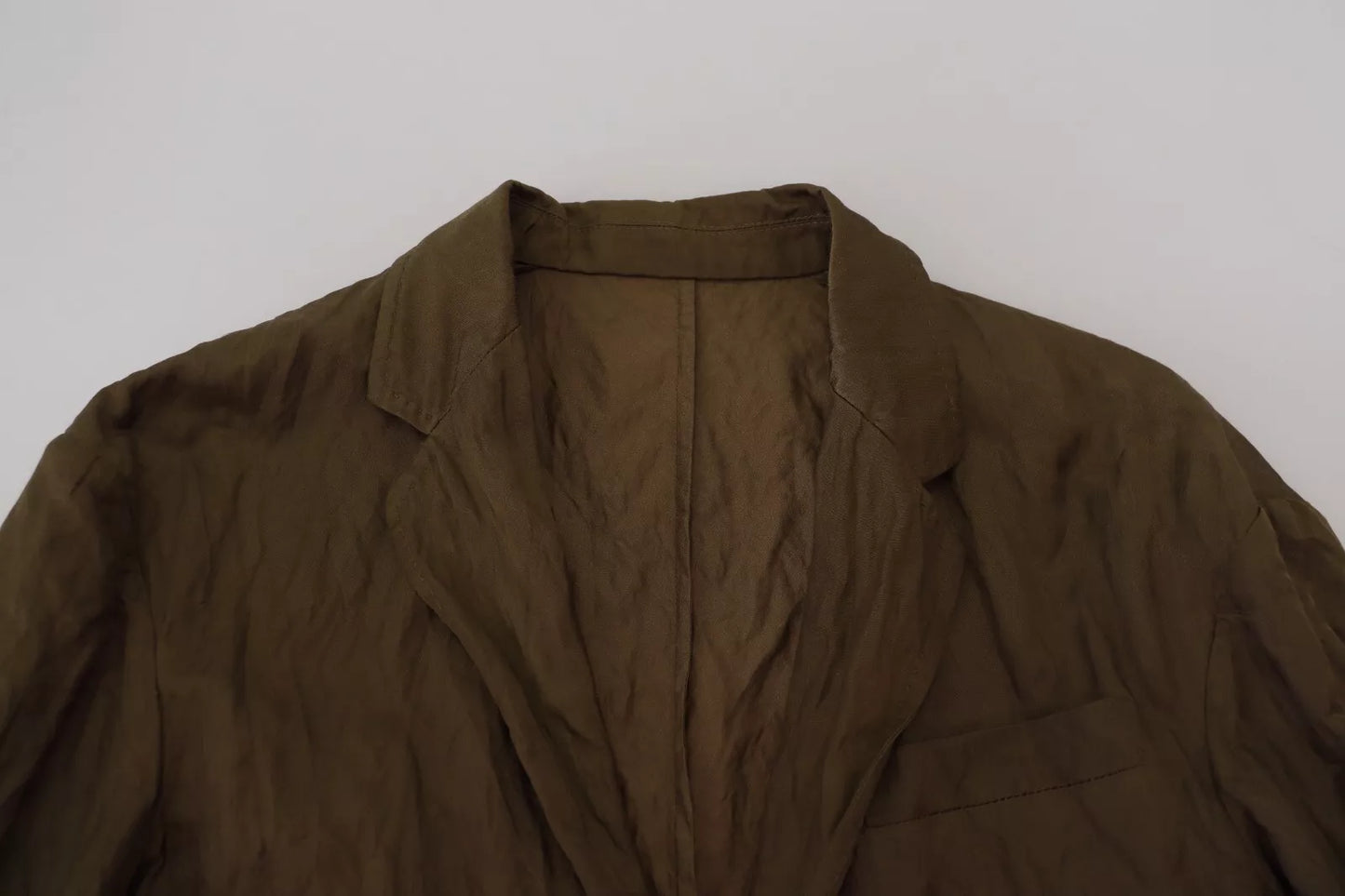 Green Single Breasted Men Coat Blazer Jacket