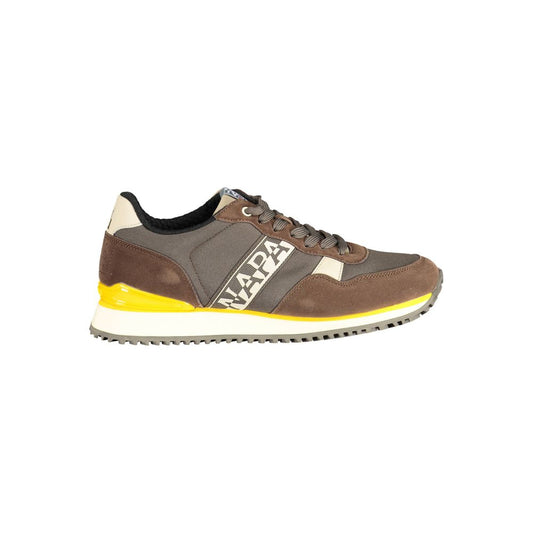Brown Polyester Sneaker