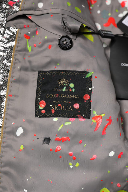 Multicolor Sequined SICILIA Coat Blazer