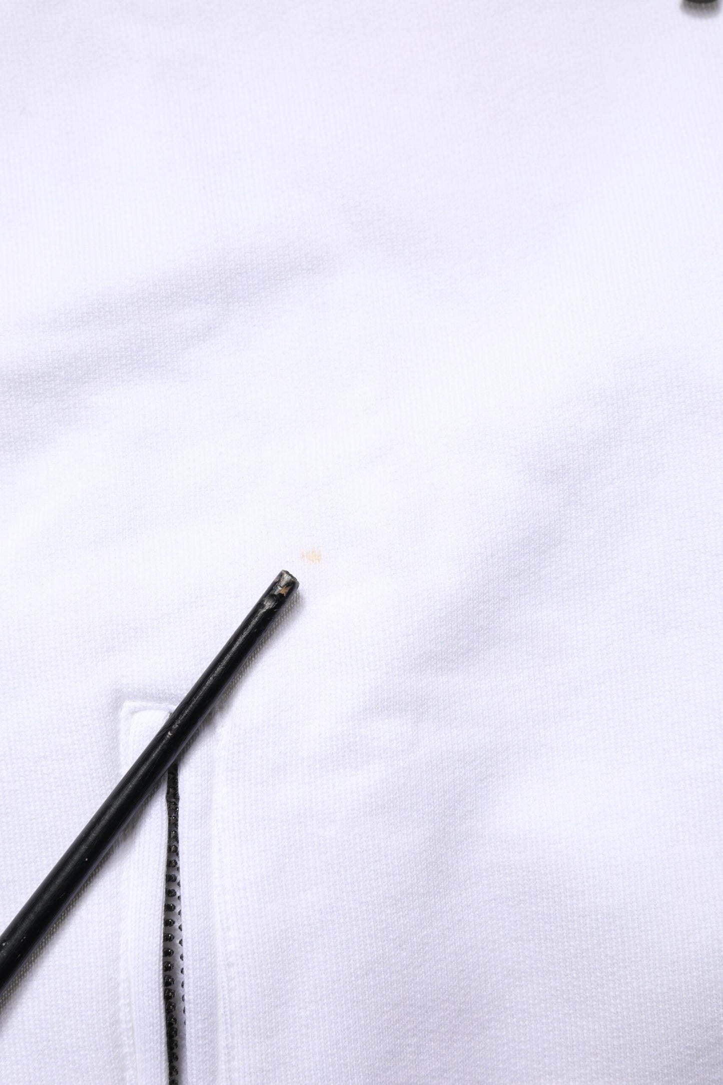 White Cotton Logo Hooded Sweatshirt Sweater
