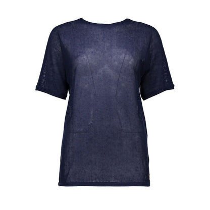 Blue Linen Women Shirt