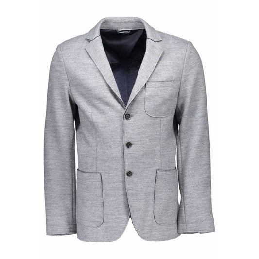 Gray Wool Men Jacket