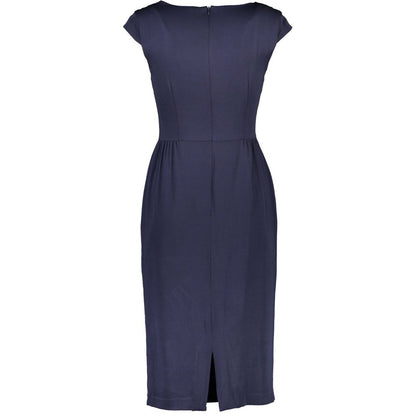Blue Elastane Dress