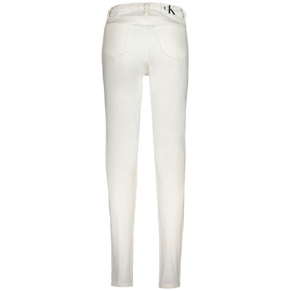 White Cotton Jeans & Pant