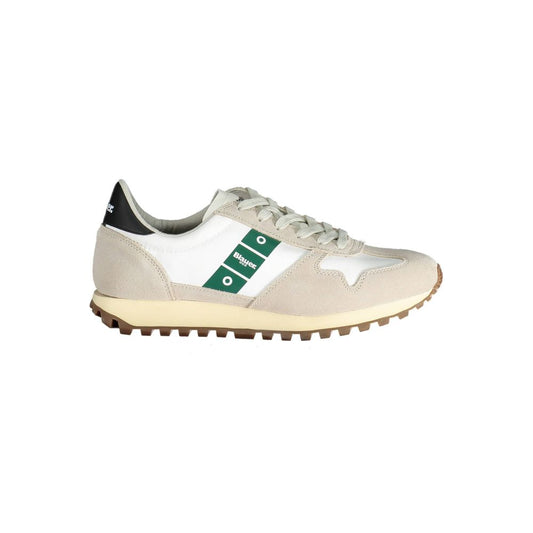 White Polyester Sneaker