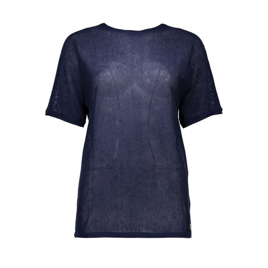 Blue Linen Sweater